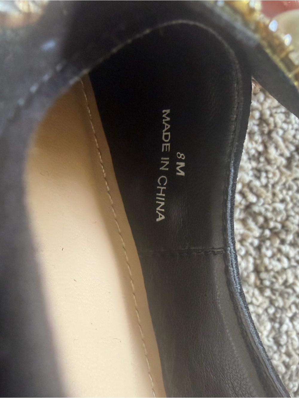 J.Renee Black Pearl & Crystal Embellished Kitten Heel Dressy Slingbacks Sz 8 - Picture 5 of 9